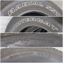 4 Snow Tires. Winter Cat. I Just Wanna Get Rid Of These!!