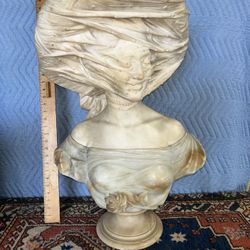 Huge Heavy Marble Sculpture Signed By Artist 