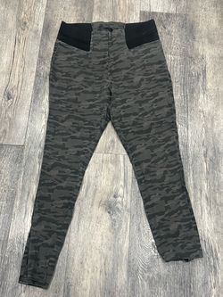 Camo Print Leggings with Black Waistband