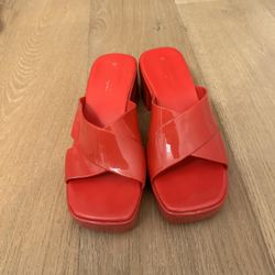 Jeffrey Campbell Red Jelly Heels 