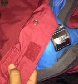 Red north face goretex pant