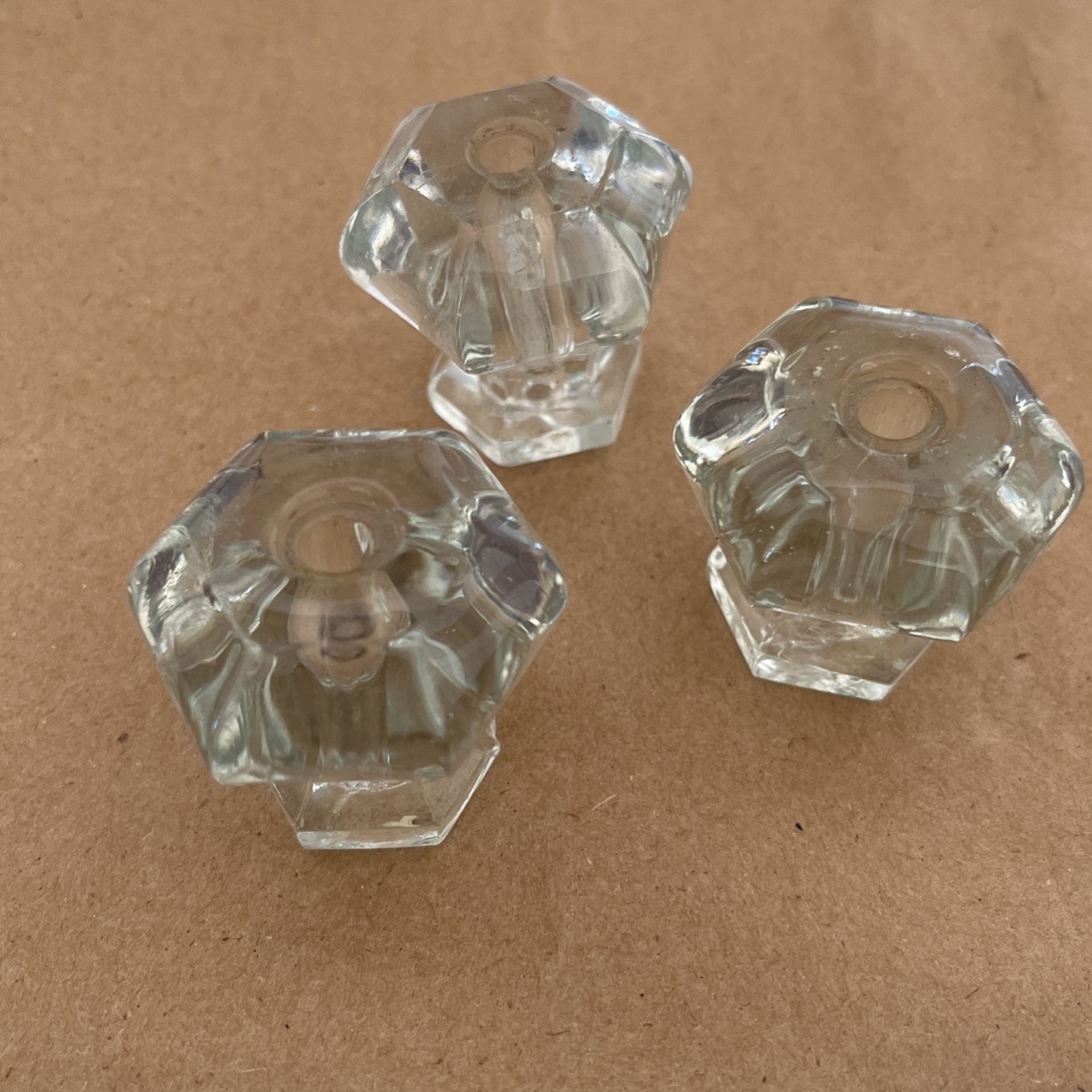 3 Glass Door Pulls/knobs