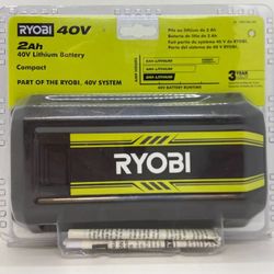 Ryobi Battery De 40 Volts Y 2ah  Nueva Sellada  Precio fijo $50 