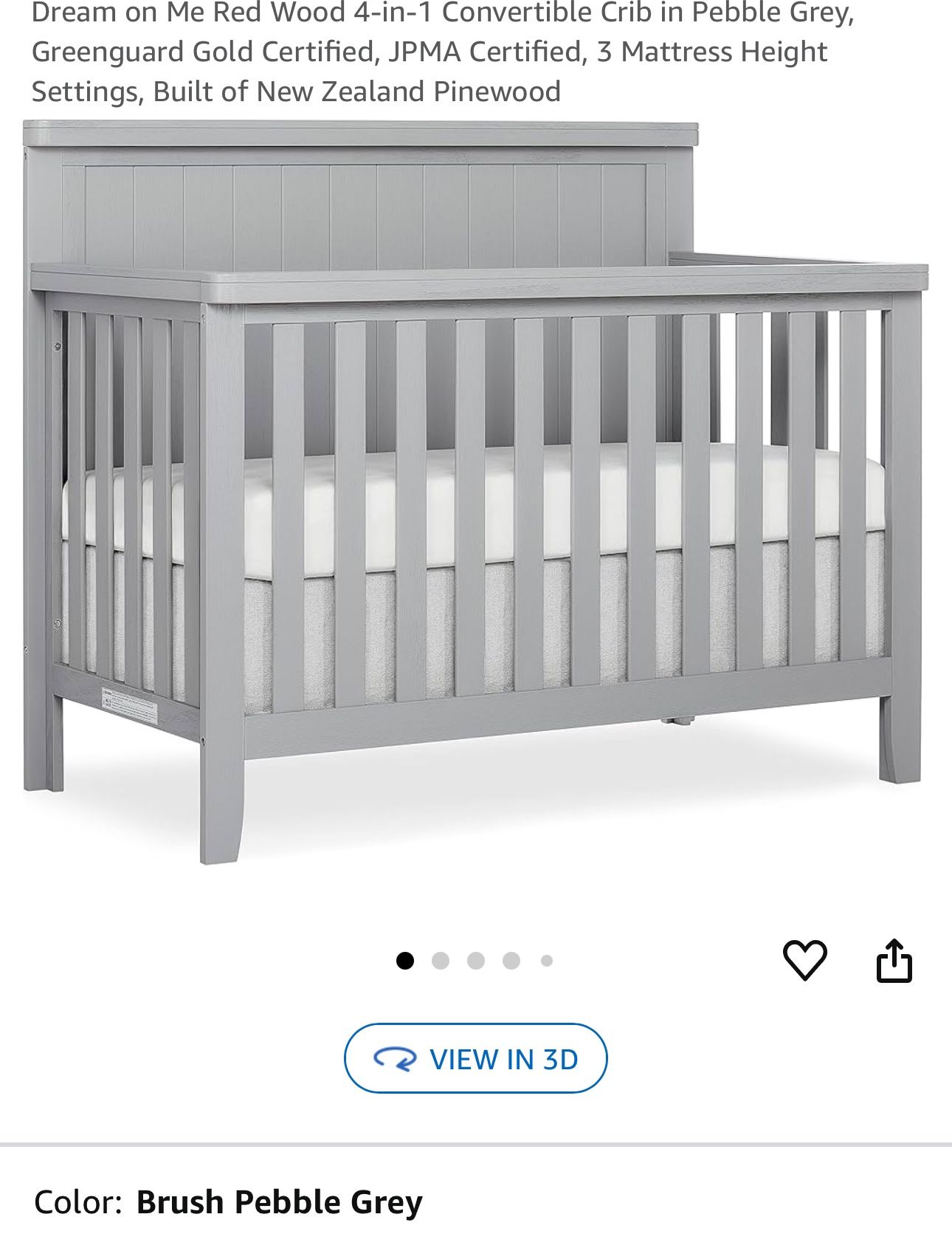 4-in-1 Convertible Crib 