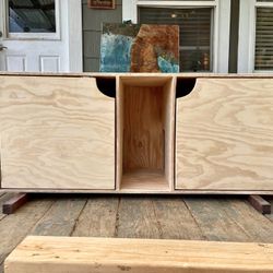 Modern Cat Box Cabinet (Single Or Double)