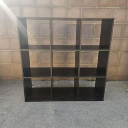 9-Cube Organizer / Bookshelf - Black - Great Condition