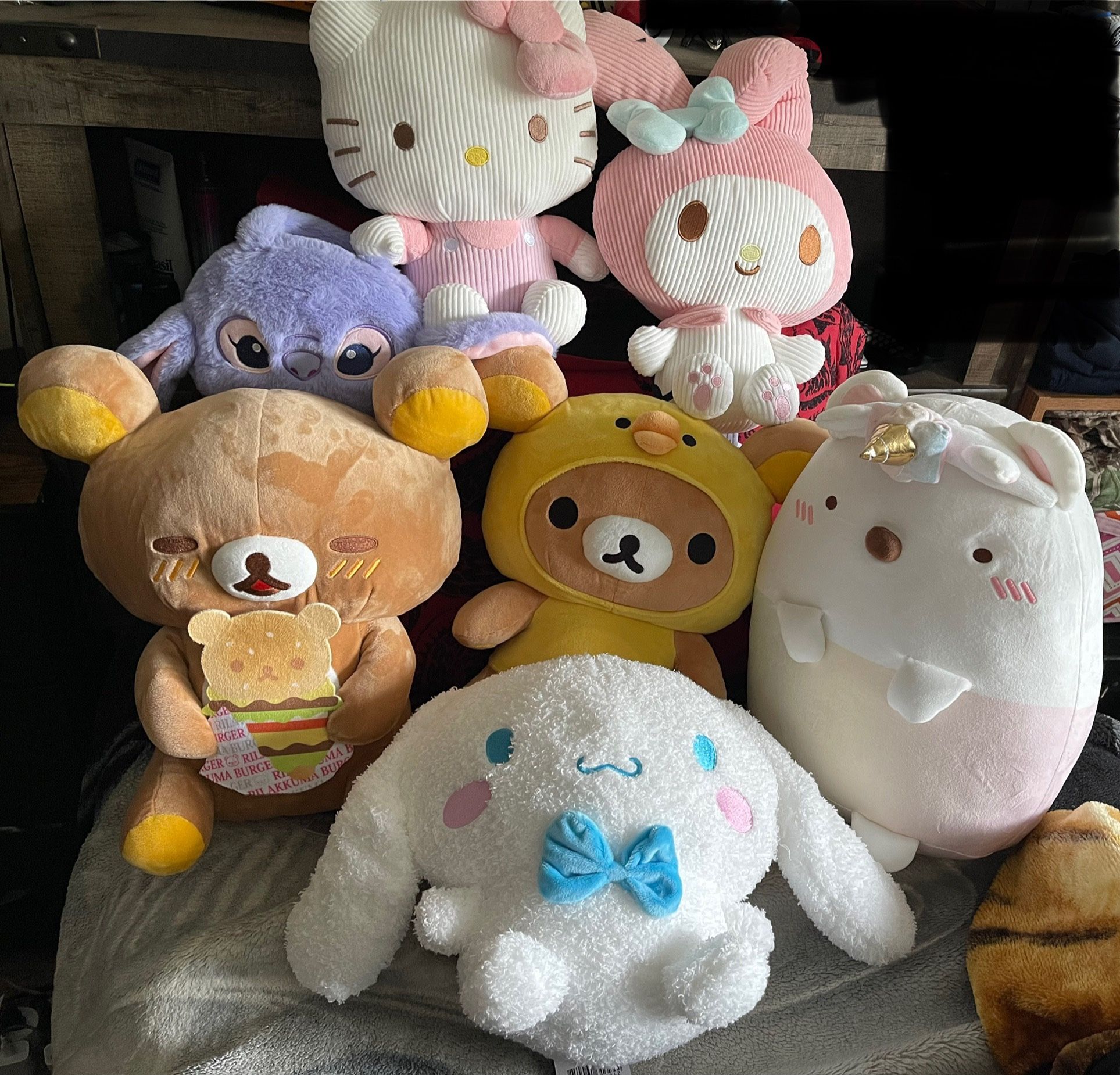 Japan Plushies 16” 12” 8”