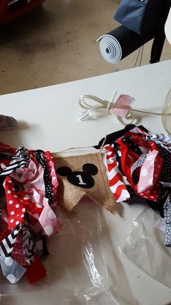 Mickey Mouse 1 Year old banner