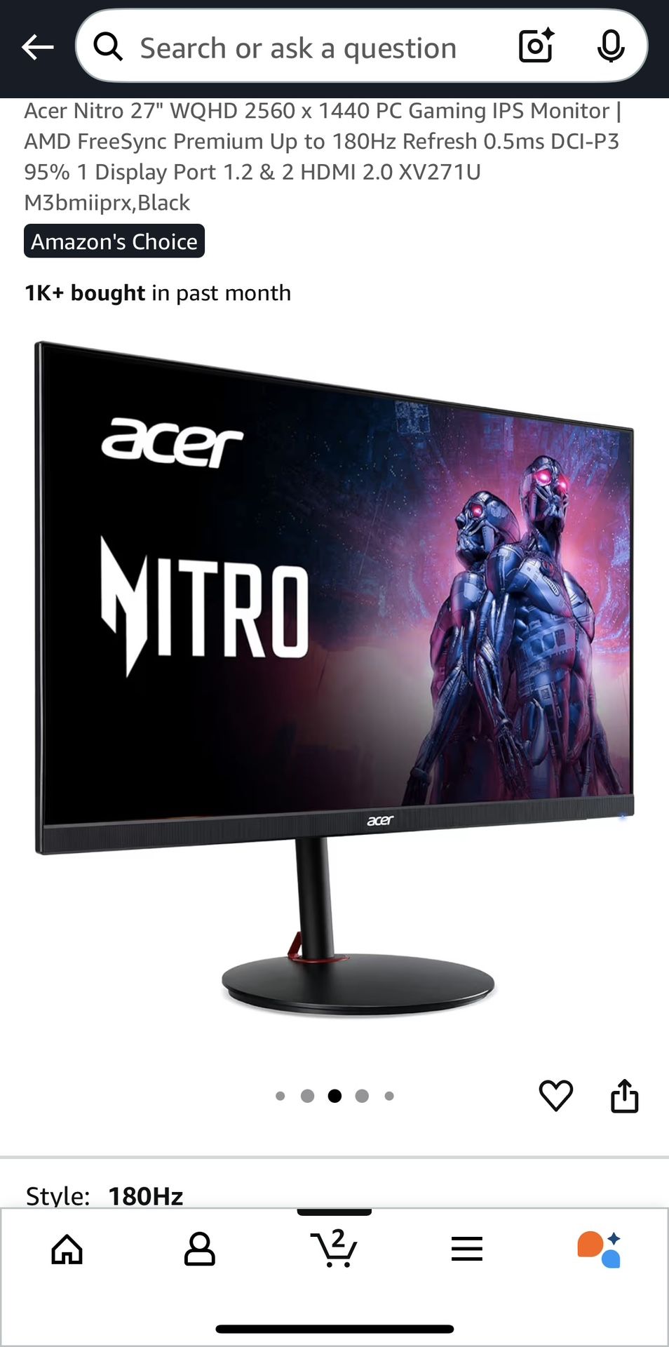 Acer Nitro Gaming Monitor