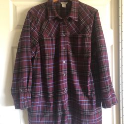 2X Woman Plaid Shirt 