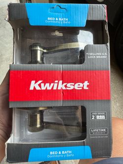 Kwikset bed or bath door lock