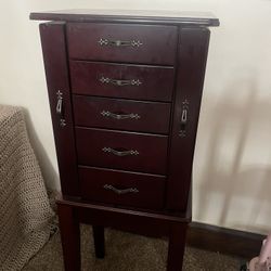 Standing Jewelry Armoire