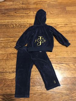 12/18 Months Juicy Couture Navy Blue Sweatsuit