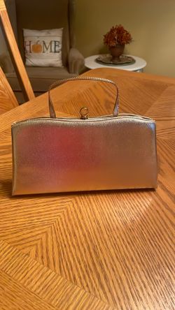 Vintage Gold Tone Convertible Clutch Bag by Ande’