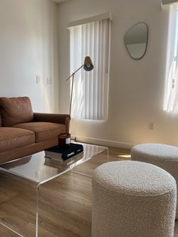 Acrylic coffee table