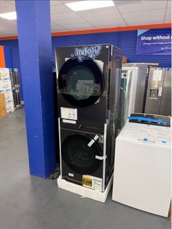 Samsung Bespoke Singe Unit Laundry Hub 4.6 Washer and 7.6 Gas Dryer