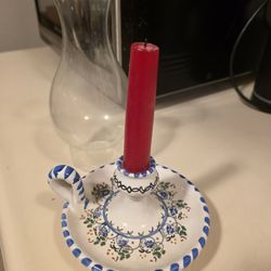 Vintage Hurricane Lamp Candle Holder 