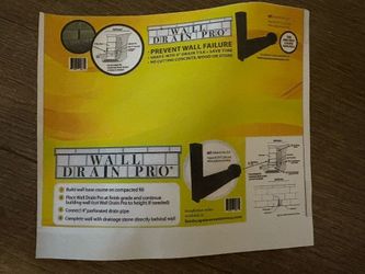 WALL DRAIN PRO Universal Retaining Wall Block Drain Gray (12-Pack)