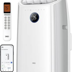 BRAND NEW IN SEALED BOX Dreo Portable Air Conditioners, 12000 BTU ASHRAE (8,000 BTU DOE) Smart AC Unit for Bedroom with Drainage-free Cooling, APP/Voi