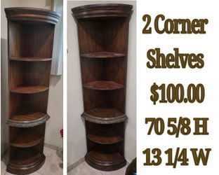 2 corner Shelves