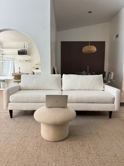 White couch ( delivery available )