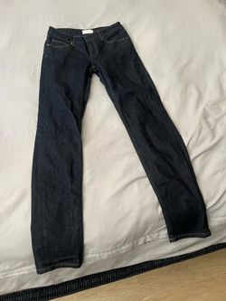 Dark Wash Slim Straight Jeans