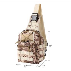 Single Shoulder Molle Sling Chest Satchel Daypack Bag