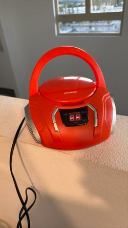 New Orange Cd Player Boombox