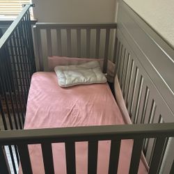 Baby Crib With Spring Mattress