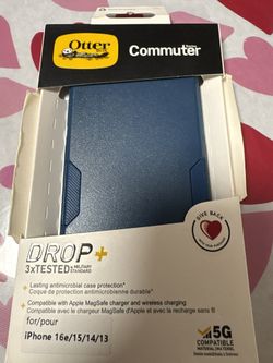 OtterBox iPhone 16e, 15, 14, & 13 Commuter Series Case -  (Blue)