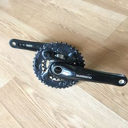 Shimano Deore Bike Crank Set  - Holowtech - Up to 11 speed - 38/24 T - 175 mm - Brand new - Bike Cycling parts  - If the listing is up and you can see