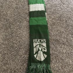 NBA Milwaukee Bucks Green Knit Scarf “Bucks MVP” - 70” X 6”