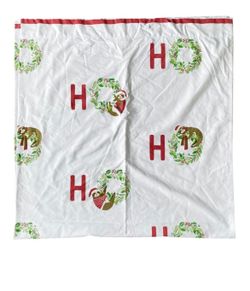 Tahari Home Holiday Sloth Shower Curtain 70"x70"