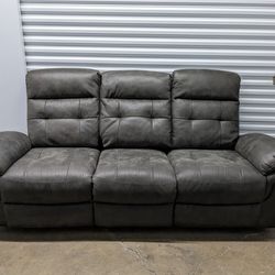 Gray Dual Reclining Sofa Couch