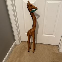Wooden Carved Giraffe