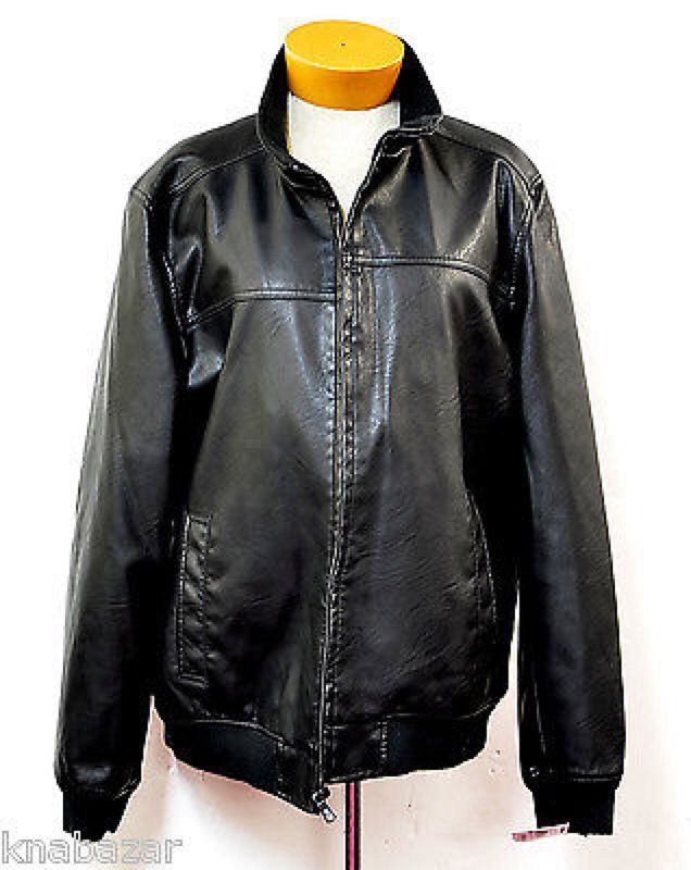Tommy Hilfiger Faux-Leather Bomber Jacket (Large) NWT