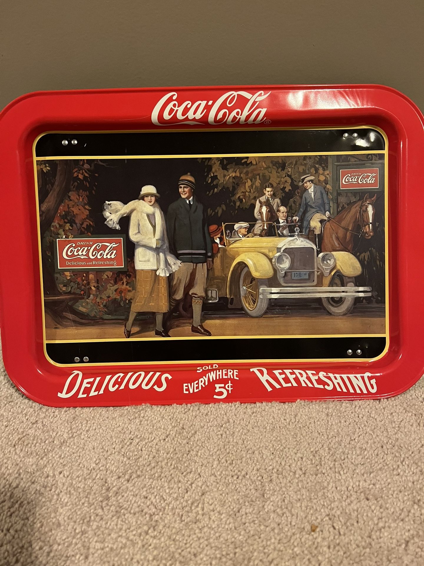 Vintage Coca Cola Tray 1987