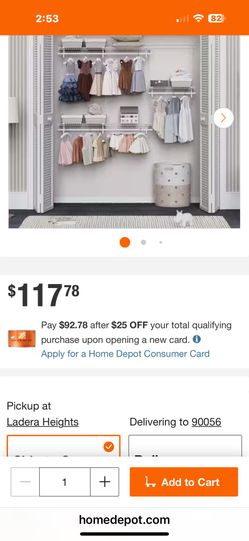 Home Depot Metal Closet System