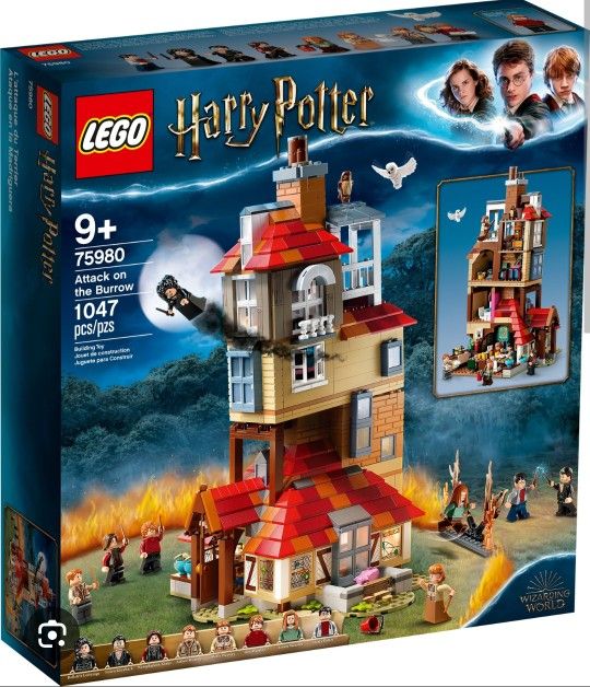 Attack On The Burrow #75980 Harry Potter Lego Set [Complete]