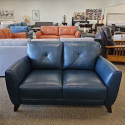 Leather Loveseat  - Myia 