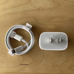 Brand New Apple iPhone Charger Set Lightning Connector Too Type C 20 watts For iPhone And iPad