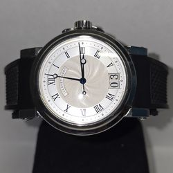 Breguet Marine Automatic Big Date Stainless Steel Men's Watch, Preowned - 5817