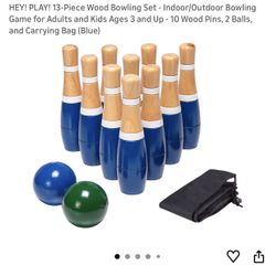 Wooden Bowling Set