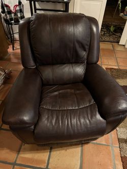 1 Java Leather Recliner