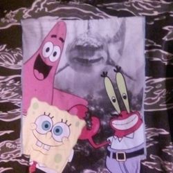 Sponge Bob Medium Size Custom One Of A Kind Camouflage 