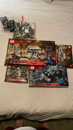 Lego Batman Lot The Batman Movie Sets 76179, 76181, & 76183 Batcave, Batmobile, Bat Bike Sets