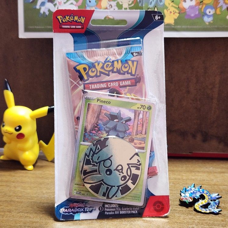 Pokemon Cards Paradox Rift Single Blister Pack (Pineco)