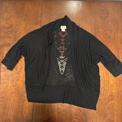 Eyelash Couture Open Front Cardigan 