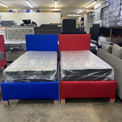 Twin Bed With Mattress 