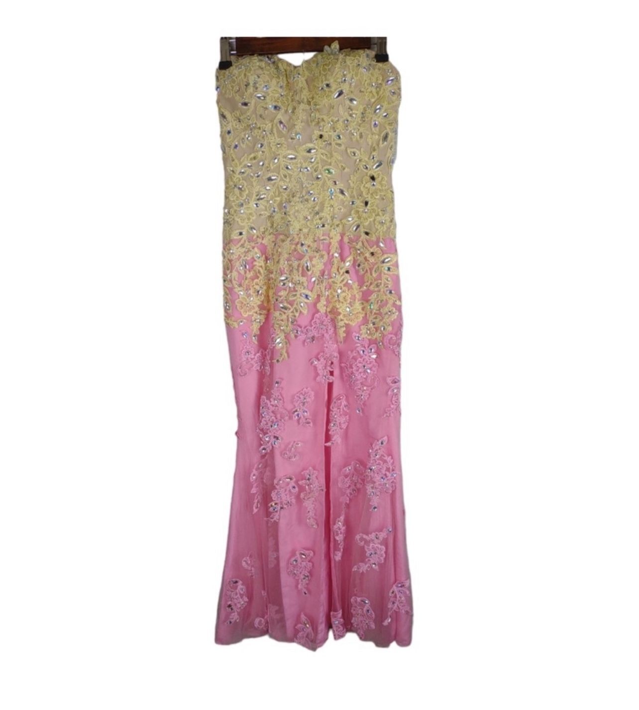 Rachel Allan 6890 Jersey Gown Long Prom Dress Women’s Size 2